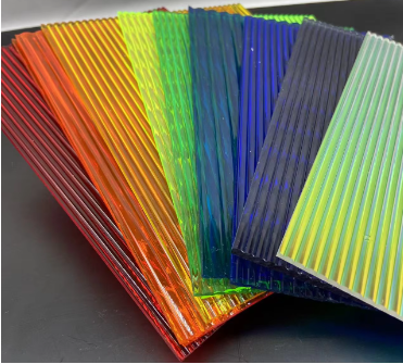 Colors Fluted Ribbed Acrylic Sheet 